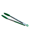 12" Silicone Tongs Green (7841)