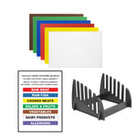 6pc Chopping Board Set With Rack & Wall Chart (7458)