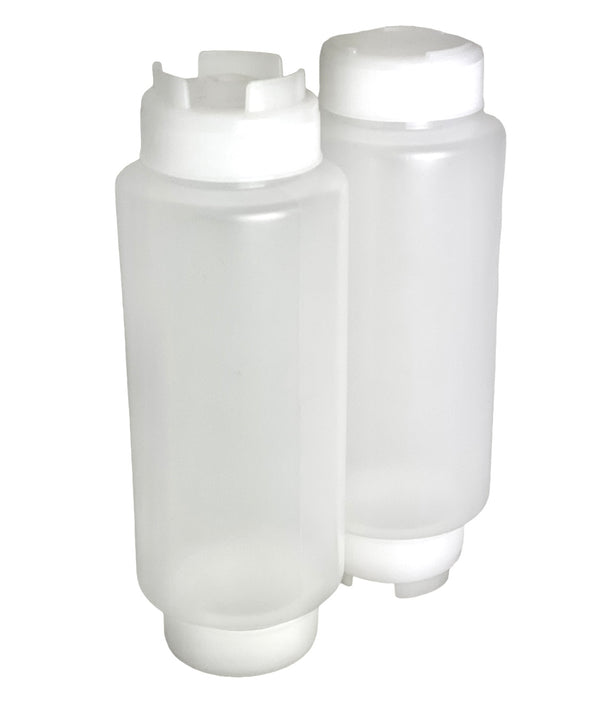 24oz Clear Sauce Bottle - Silicone Anti Drip Tip (7824)
