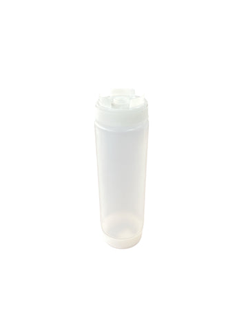 24oz Clear Sauce Bottle - Silicone Anti Drip Tip (7824)