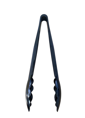 9" Polycarbonate Tong - Black (7857)