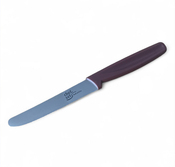 Colour Coded  4'' Serrated Paring Knife