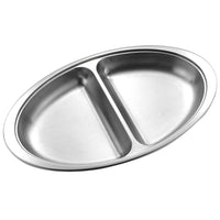 51cm 2 Division Dish Stainless Steel (5679)