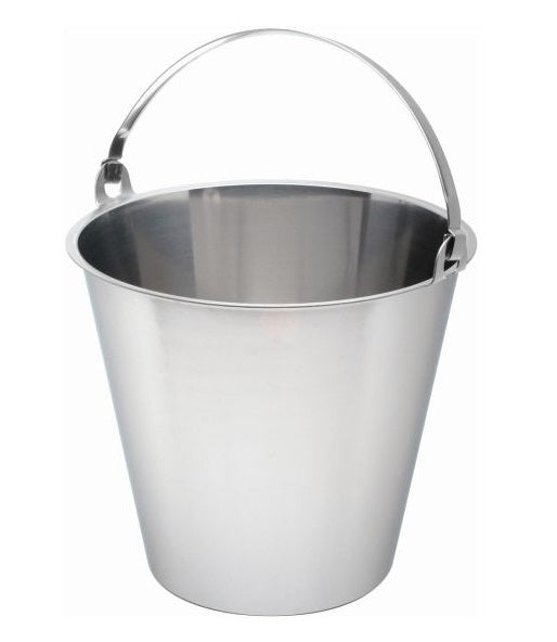 13.0 Litre Stainless Steel Bucket with Fold Handle (7353)