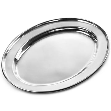 Oval Tray Stainless Steel