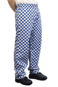 Large Blue Check Baggy Trousers