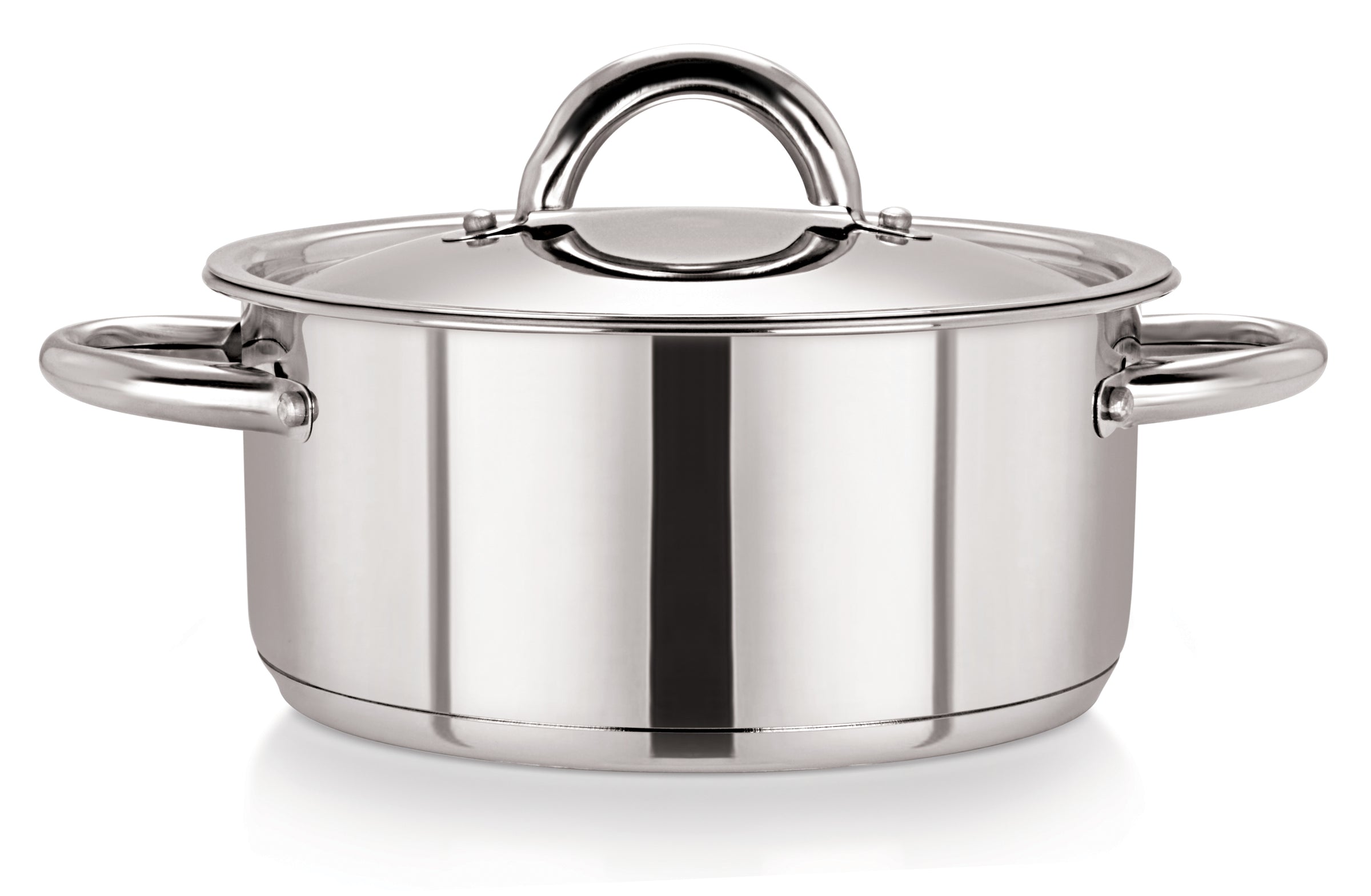 26cm Stainless Steel Casserole & S/S Lid (5326) — Chef Set