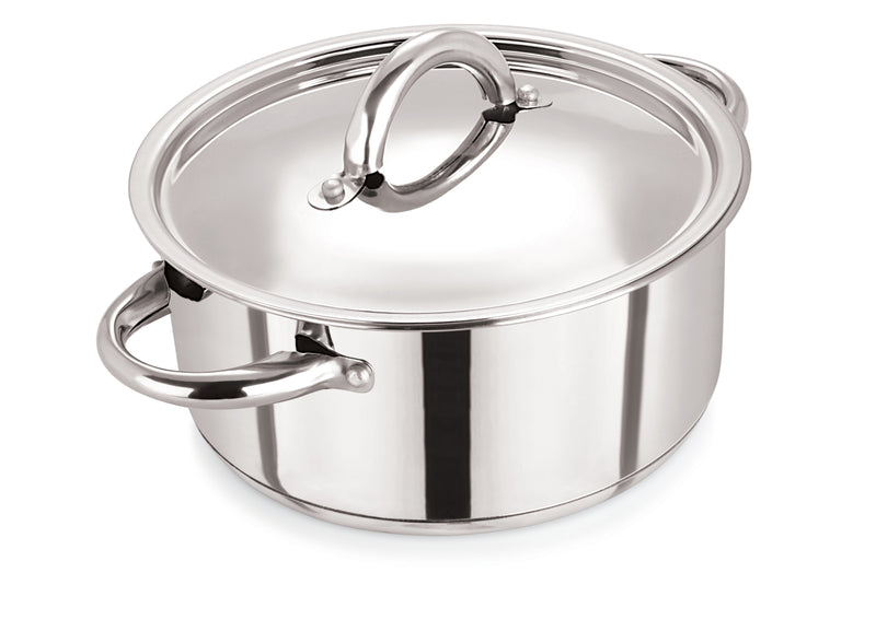 28cm Stainless Steel Casserole & S/S Lid (5328)