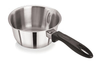 20cm Stainless Steel Milk Pan Tapered Double Lipped (5262)