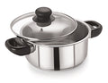 20cm Stainless Steel Casserole With Glass Lid (5104)