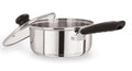 16cm Stainless Steel Saucepan With Glass Lid (5101)