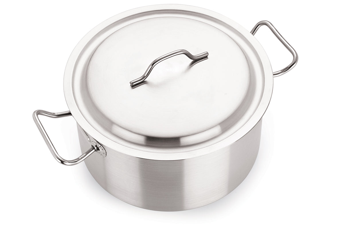 30cm Stainless Steel Stew Pan & Lid (5007) — Chef Set