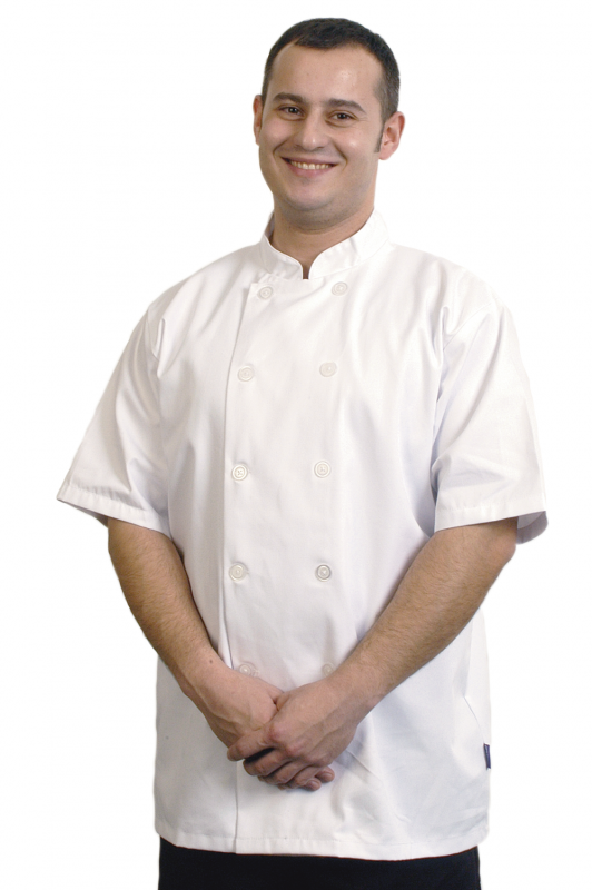 Chef's Jacket Short Sleeve WHITE