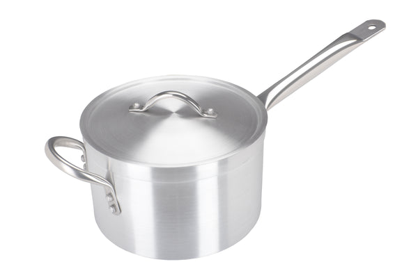 24cm Aluminium Medium Duty Saucepan with helper handle (2024)