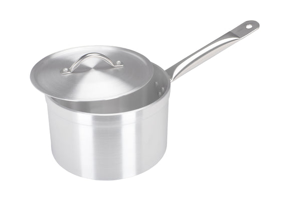28cm Aluminium Medium Duty Saucepan with helper handle (2028)