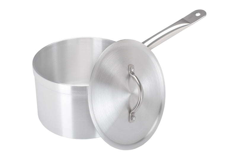 18cm Aluminium Heavy Duty Saucepan Metal Handle (3018)