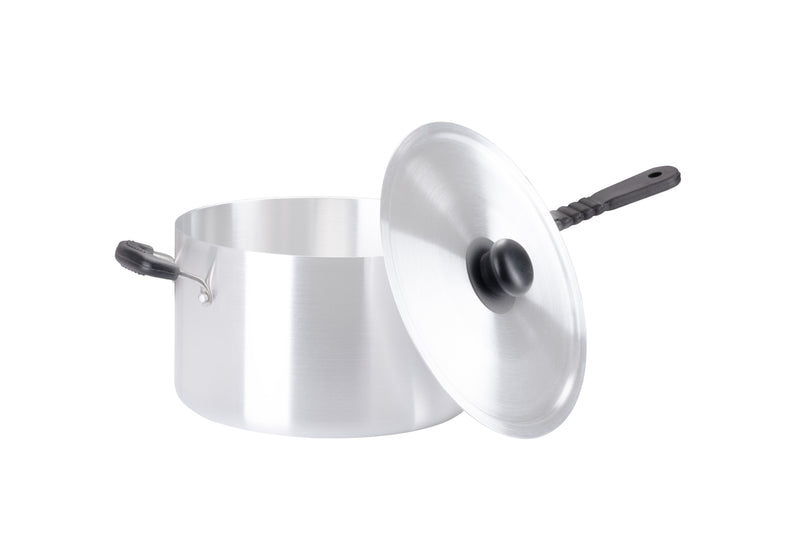 24cm Aluminium Heavy Duty Saucepan Silicone Handle (2924)