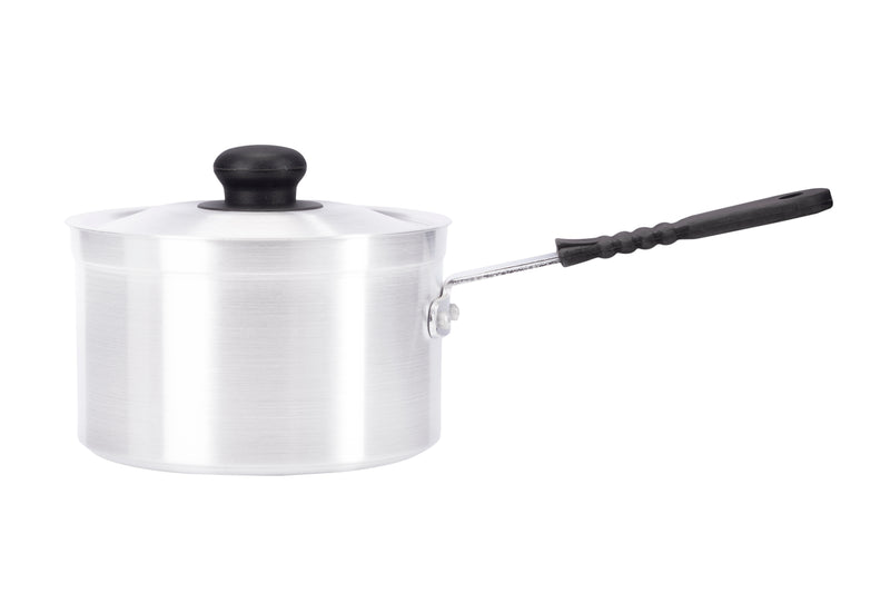 18cm Aluminium Medium Duty Saucepan Silicone Handle (1018)