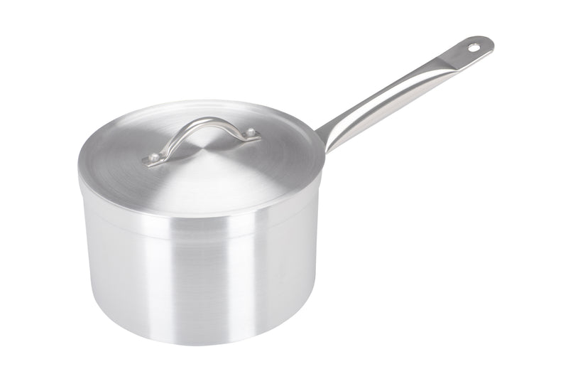 18cm Aluminium Medium Duty Saucepan Metal Handle (2018)