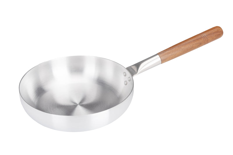 26cm Aluminium Medium Duty Frypan Wood Handle (1187)